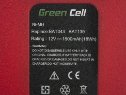 Bateria Green Cell (1.5Ah 12V) 2 607 335 709 2607335463 BAT046 do Bosch O-PACK GLI GSR PAG PSR PSB 12 12-2 12VE-2 VSE-2 3360K