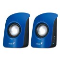 Genius głośniki SP-U115, 2.0, 3W, niebiesko-czarne, regulacja głośności, stołowy, 200Hz-18kHz