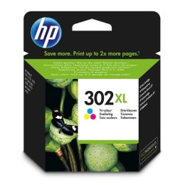 HP oryginalny zestaw tuszy F6U67AE, HP 302XL, color, 330s, 8ml, HP OJ 3830,3834,4650, DJ 2130,3630,1010, Envy 4520