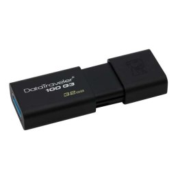 Kingston USB flash disk, 3.0, 32GB, DataTraveler 100 Gen3, czarny, DT100G3/32GB