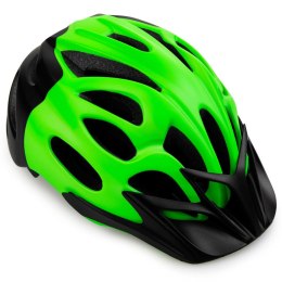 Kask rowerowy Spokey Checkpoint 55-58 cm zielono-czarny 928247
