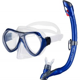 Zestaw do nurkowania Aqua-Speed Maska Aura+Fajka Evo niebieski kol 11/605