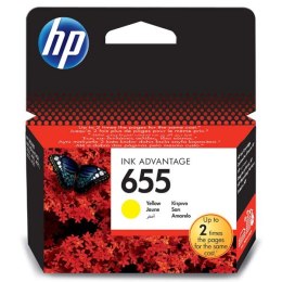 HP oryginalny ink / tusz CZ112AE, HP 655, yellow, 600s, HP Deskjet Ink Advantage 3525, 5525, 6525, 4615 e-AiO