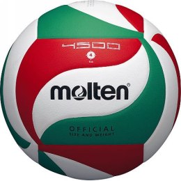 Piłka siatkowa Molten V4M4500 biało-czerwono-zielona