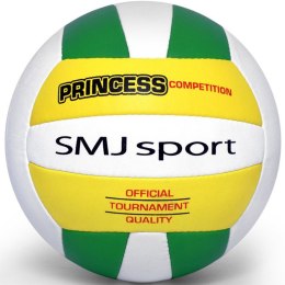 Piłka siatkowa SMJ sport Princess Competition biało-żółto-zielona