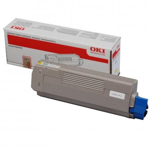 OKI oryginalny toner 44315305, yellow, 6000s, OKI C610