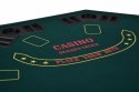 Składany stół do pokera dla 8 osób z uchwytami na napoje