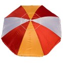 Parasol Plażowo Balkonowy Royokamp Śr. 220cm Czerwono - Pomarańczowy