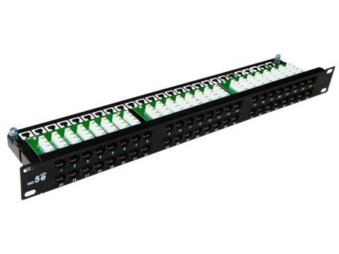 Patch panel OPTIMUM UTP kat.5e 48 portów LSA 1U