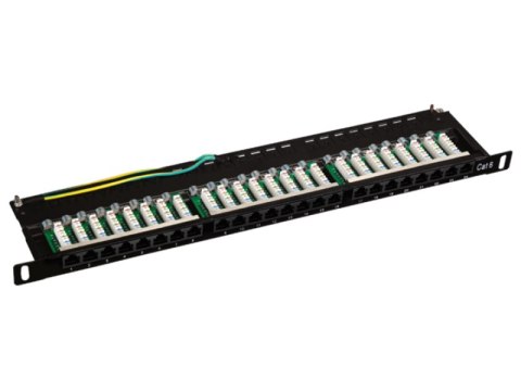 Patch panel OPTIMUM UTP kat.6 24 porty LSA 0.5U