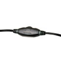 Defender Gryphon 750, słuchawki z mikrofonem, regulacja głośności, czarna, zamykane, 2x 3.5 mm jack