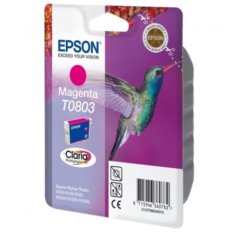 Epson oryginalny ink / tusz C13T08034011, magenta, 7,4ml, Epson Stylus Photo PX700W, 800FW, R265, 285, 360, RX560