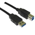 Kabel USB (3.0), USB A M- USB B M, 1.8m, czarny