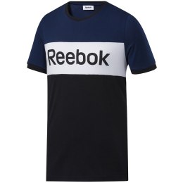 Koszulka męska Reebok TE LL Blocked SS TE niebiesko-czarna FK6124