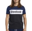 Koszulka męska Reebok TE LL Blocked SS TE niebiesko-czarna FK6124