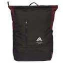 Plecak adidas Classic BP TOP ZIP czarno-bordowy FS8339