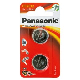 Bateria litowa, CR2032, 3V, Panasonic, blistr, 2-pack,