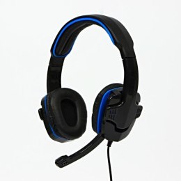 Słuchawki HS-501, Gaming Headset, słuchawki z mikrofonem, regulacja głośności, czarna, 2x 3.5 mm jack