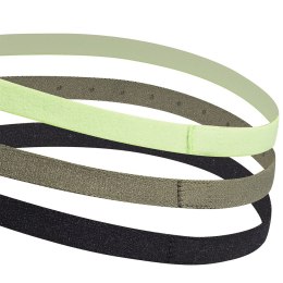 Opaska na głowę adidas Hairbands 3 szt. OSFM zielona, khaki, czarna GE2009