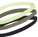 Opaska na głowę adidas Hairbands 3 szt. OSFM zielona, khaki, czarna GE2009