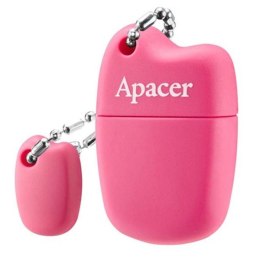 Apacer USB flash disk, 2.0, 16GB, AH118, różowy, AP16GAH118P-1, z osłoną