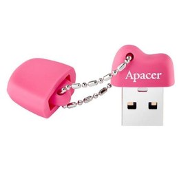 Apacer USB flash disk, 2.0, 16GB, AH118, różowy, AP16GAH118P-1, z osłoną