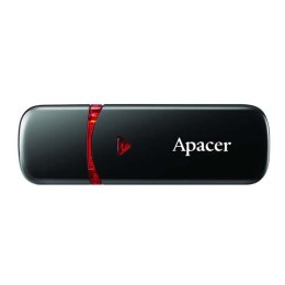 Apacer USB flash disk, 2.0, 16GB, AH333, czarny, AP16GAH333B-1, z osłoną