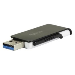 Apacer USB flash disk, 3.0, 64GB, AH350, czarny, AP64GAH350B-1, z wysuwanym złączem
