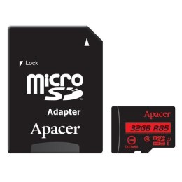 Apacer karta pamięci Secure Digital, 32GB, micro SDHC, AP32GMCSH10U5-R, UHS-I U1 (Class 10), z adapterm