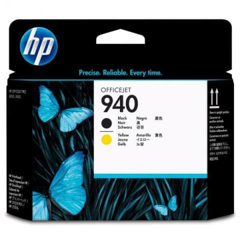 HP oryginalny głowica drukująca C4900A, HP 940, black/yellow, HP Officejet