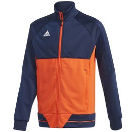 Bluza dla dzieci adidas Tiro 17 Polyester Jacket JUNIOR granatowo-pomarańczowa BQ2614