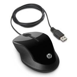 HP mysz X1500 Wireless Black  1000DPI  optyczna  3kl.  1 scroll  przewodowa USB  czarna  Microsoft Windows XP Vista 7 8 9 10