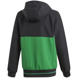 Bluza dla dzieci adidas Tiro 17 Presentation Jacket JUNIOR czarno-zielona BQ2788