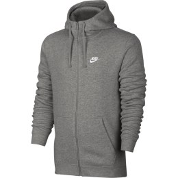 Bluza męska Nike M NSW Hoodie FZ FLC Club szara 804389 063