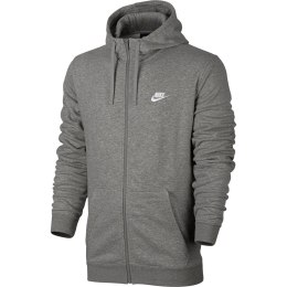 Bluza męska Nike M NSW Hoodie FZ FT Club szara 804391 063