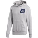 Bluza męska adidas Essentials Chest Logo Pullover Hood Fleece szara B45729