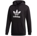 Bluza męska adidas Trefoil Hoodie czarna DT7964