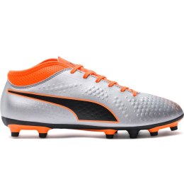 Buty piłkarskie Puma One 4 Syn FG szaro-pomarańczowe 104749 01