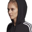 Bluza damska adidas W Essentials 3Stripes FZ HD czarna DP2419