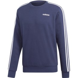 Bluza męska adidas Essentials 3 Stripes Crewneck granatowa FT DU0484