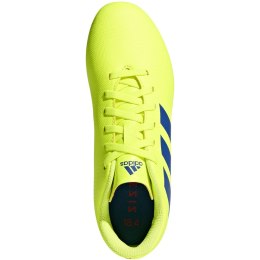 Buty piłkarskie adidas Nemeziz 18.4 FxG JR żółto niebieskie CM8509