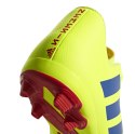 Buty piłkarskie adidas Nemeziz 18.4 FxG JR żółto niebieskie CM8509