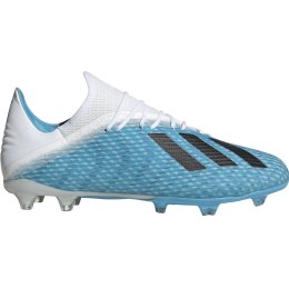 Buty piłkarskie adidas X 19.2 FG biało niebieskie F35387