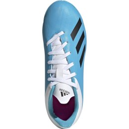 Buty piłkarskie adidas X 19.4 IN JUNIOR niebiesko białe F35352