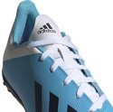 Buty piłkarskie adidas X 19.4 TF JUNIOR niebiesko białe F35347