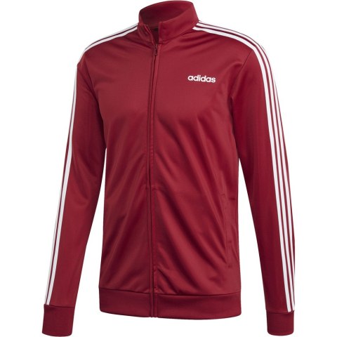 Bluza męska adidas Essentials 3 Stripes Tricot Track Top czerwona EI4891