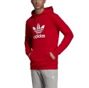 Bluza męska adidas Trefoil Hoodie czerwona EJ9680