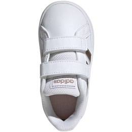 Buty dla dzieci adidas Grand Court I biało-złote EF0116