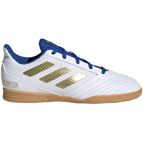 Buty piłkarskie adidas Predator 19.4 IN Sala JUNIOR biało-niebieskie EG2829