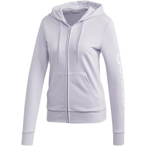 Bluza damska adidas W Essential Linear FZ HD jasnofioletowa FM6482